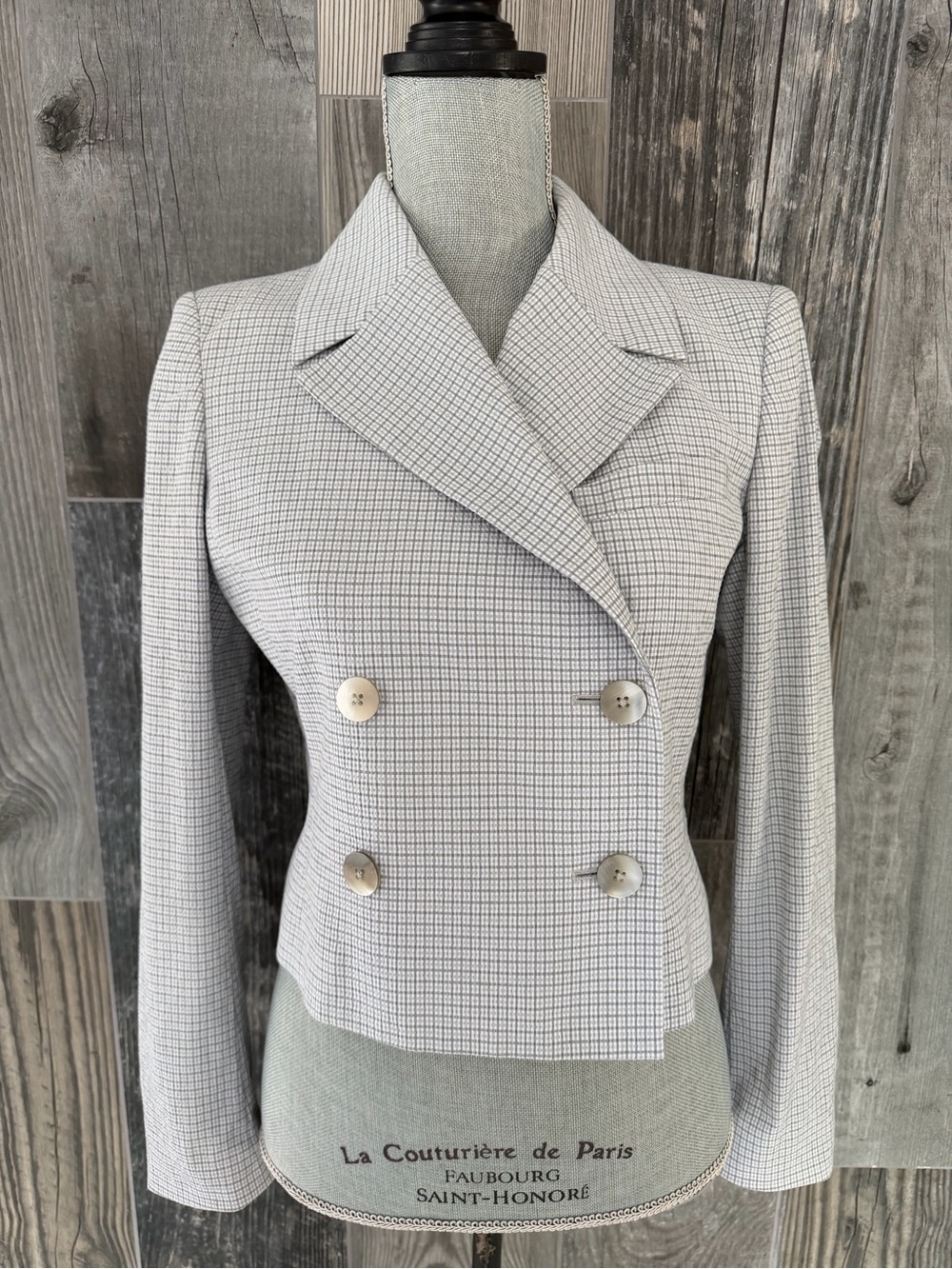 Brooks Brothers Cotton Blend Cropped Blazer